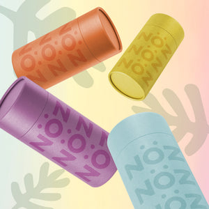 NÖZ sunscreen stick for face and nose in neon colors